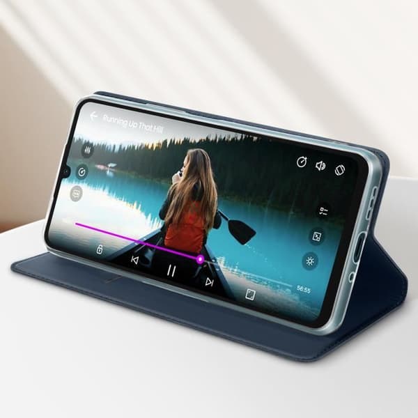 Fodral för Redmi 13C och Poco C65 - DUX DUCIS - Flip Card Hållare Video Support - Blå