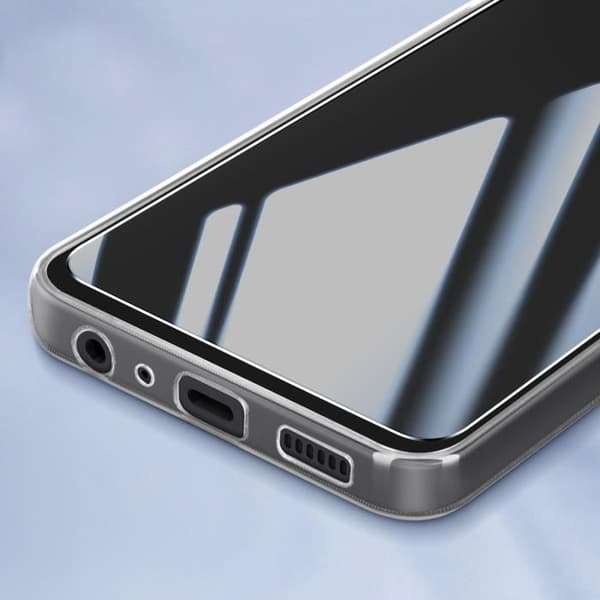 Fodral - AVIZAR - Samsung Galaxy A05s - Flexibel - 9H hårdhet härdat glas - Transparent