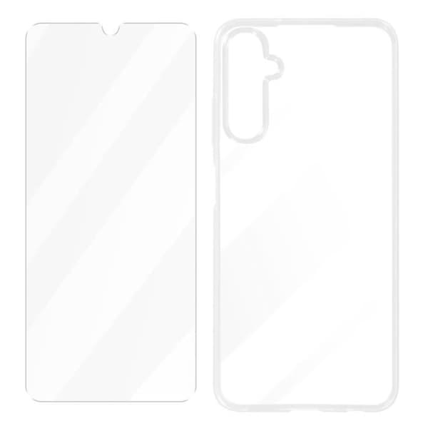 Fodral - AVIZAR - Samsung Galaxy A05s - Flexibel - 9H hårdhet härdat glas - Transparent