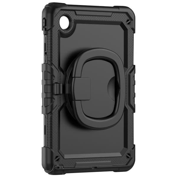 Stötsäkert fodral till Lenovo Tab M11 - AVIZAR - Handtag, stativ och rem - Svart