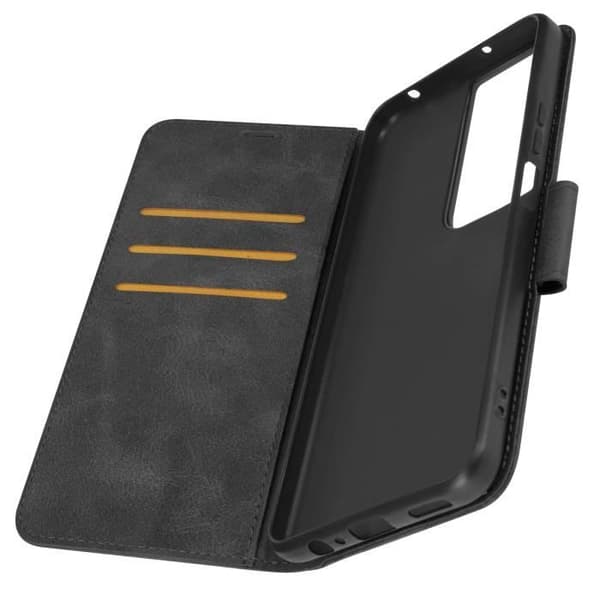 Fodral för Honor 90 Smart Flip Wallet Support Handledsrem Svart