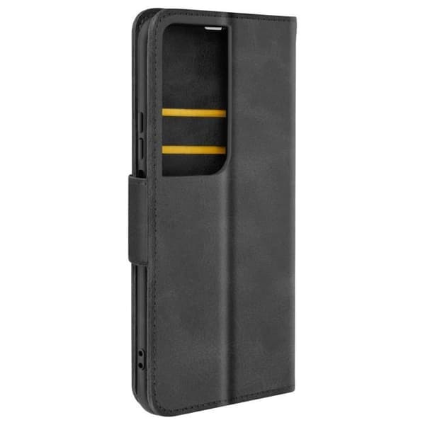 Fodral för Honor 90 Smart Flip Wallet Support Handledsrem Svart