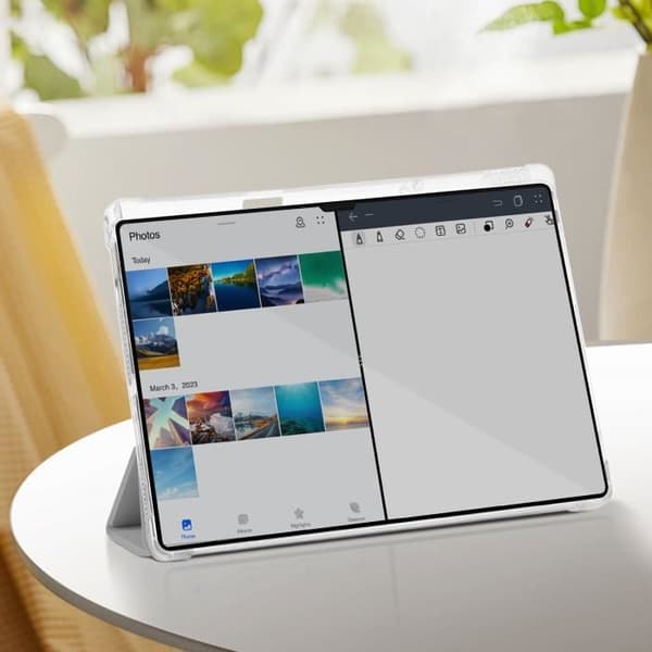 Fodral till Huawei Matepad Pro 13.2 - AVIZAR - Grå - Stöder Videotangentbord Sleep