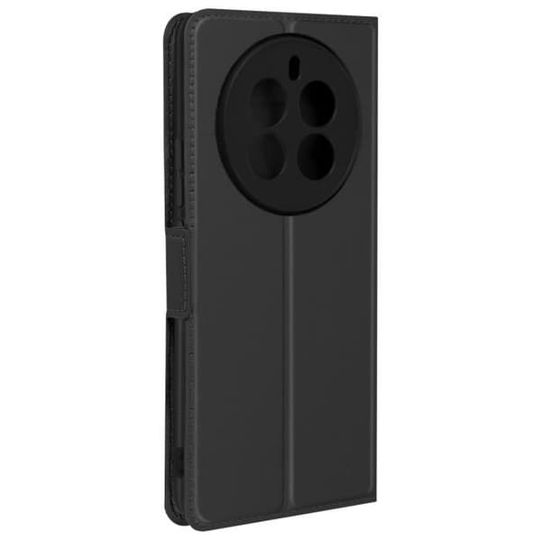 Fodral för Realme 12 Pro 5G - AVIZAR - Slim Black Design - Korthållare Videostöd