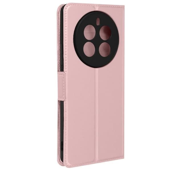Fodral för Realme 12 Pro 5G - AVIZAR - Smal Champagne Rosa Design - Korthållare och videostöd
