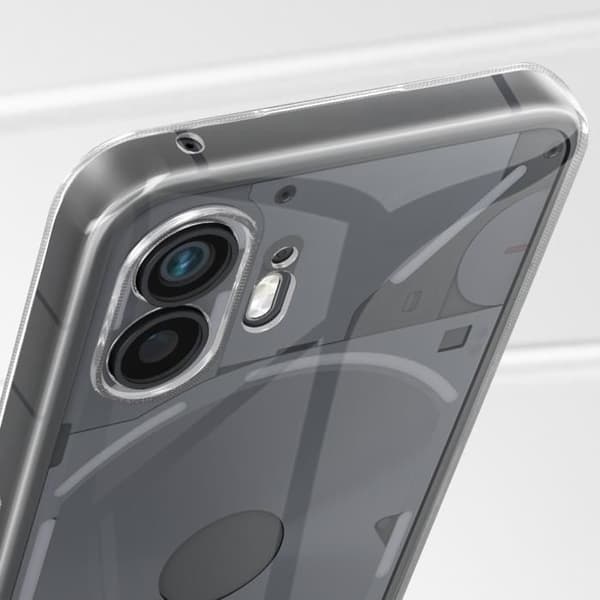Fodral för Nothing Phone 2 Kameraskyddad Silikon Tunn Transparent