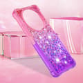 Pikkukuva 6 / 6: SKALO Xiaomi Redmi A3 Juoksuhiekka Glitter Sydämet TPU kuori - Pinkki-Violetti