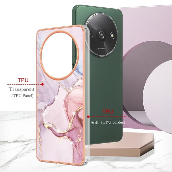 SKALO Xiaomi Redmi A3 Marmori TPU kuori - #1