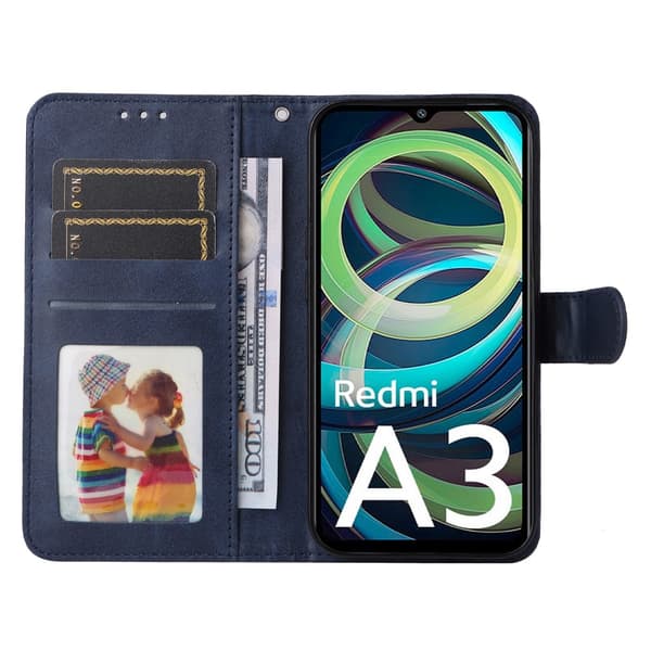 SKALO Xiaomi Redmi A3 PU-Läder Plånboksfodral
