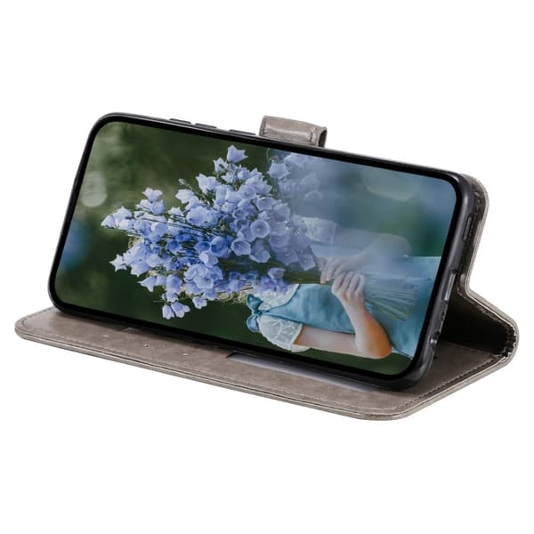 SKALO Xiaomi Redmi A3 Mandala lompakkokotelo - Harmaa