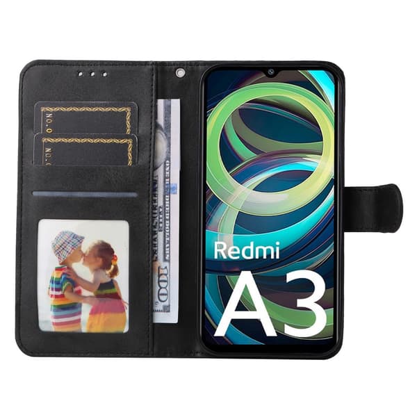 SKALO Xiaomi Redmi A3 PU-Läder Plånboksfodral