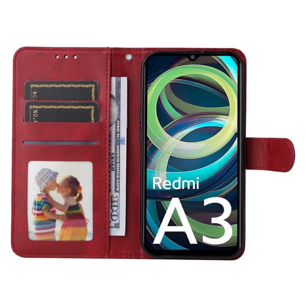 SKALO Xiaomi Redmi A3 PU-Läder Plånboksfodral