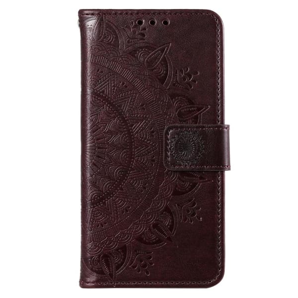 SKALO Xiaomi Redmi A3 Mandala Plånboksfodral - Brun