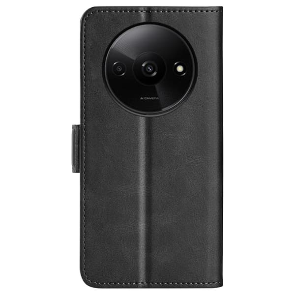 SKALO Xiaomi Redmi A3 Premium Plånboksfodral - Svart