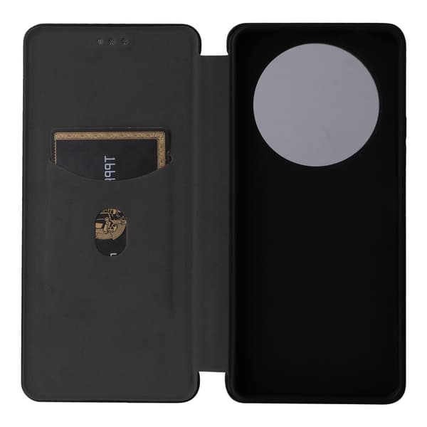 SKALO Xiaomi Redmi A3 Carbon Fiber Pungetui - Sort