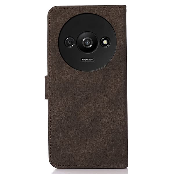 SKALO Xiaomi Redmi A3 KHAZNEH Plånboksfodral i PU-Läder - Brun
