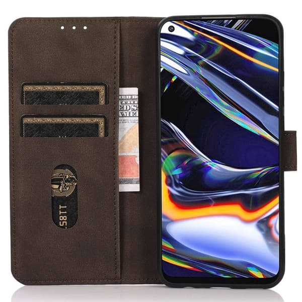 SKALO Xiaomi Redmi A3 KHAZNEH Plånboksfodral i PU-Läder - Brun