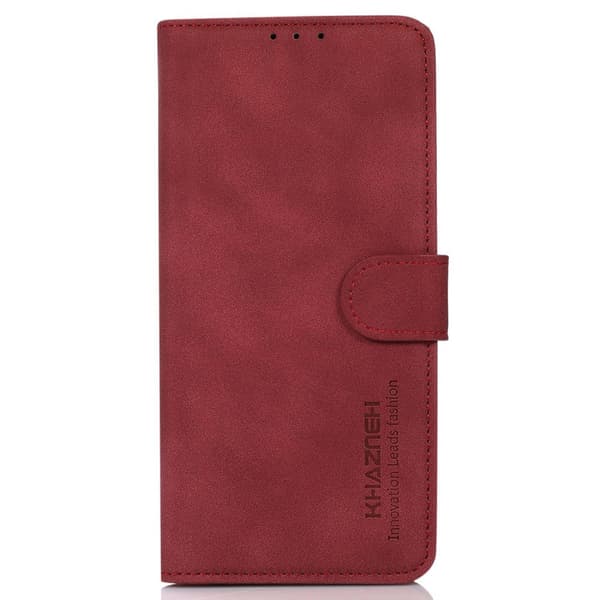 SKALO Xiaomi Redmi A3 KHAZNEH Plånboksfodral i PU-Läder - Röd