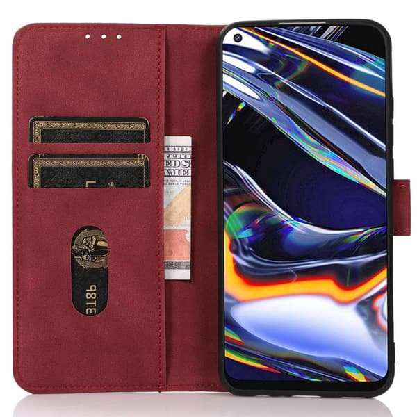 SKALO Xiaomi Redmi A3 KHAZNEH Plånboksfodral i PU-Läder - Röd