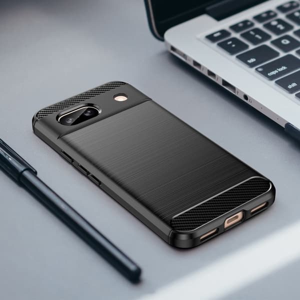 SKALO Google Pixel 8a Armor Carbon Stöttåligt TPU-skal