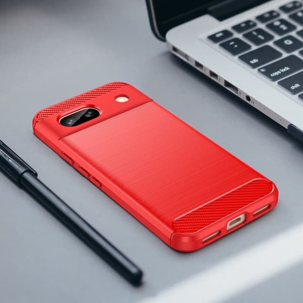SKALO Google Pixel 8a Armor Carbon Stødsikker TPU-cover