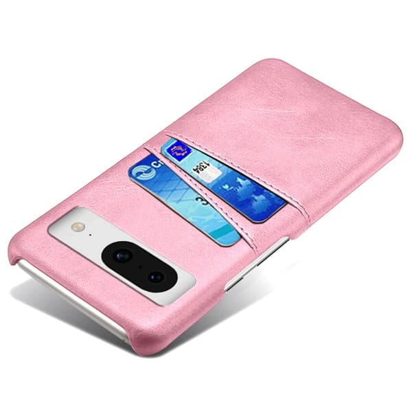 SKALO Google Pixel 8a PU-læder Kortholder Cover - Rosa guld