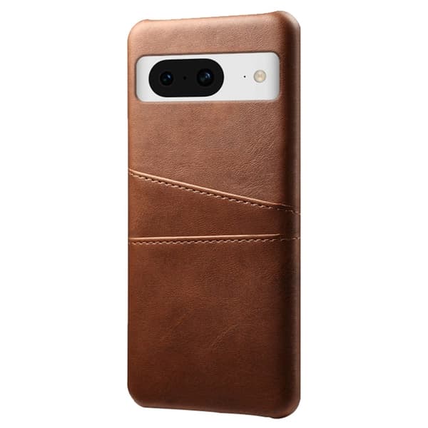 SKALO Google Pixel 8a PU-Läder Korthållare Skal - Brun