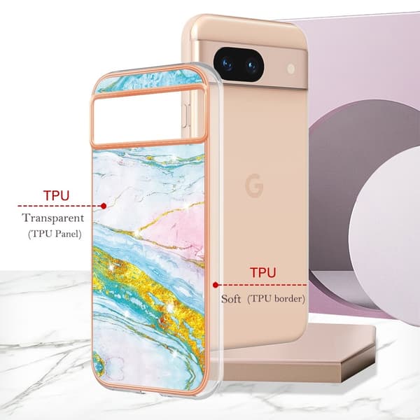 SKALO Google Pixel 8a Marmori TPU kuori - #1