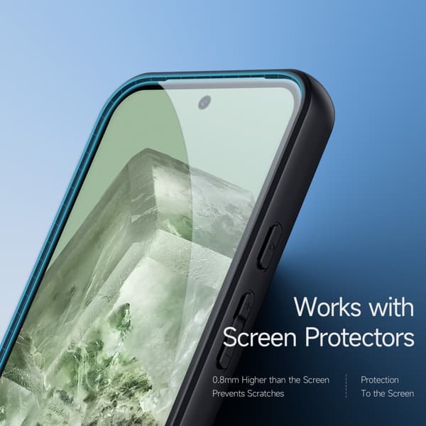 DUX DUCIS Google Pixel 8a Aimo Series Magnetic Ring Suojakuori - Musta