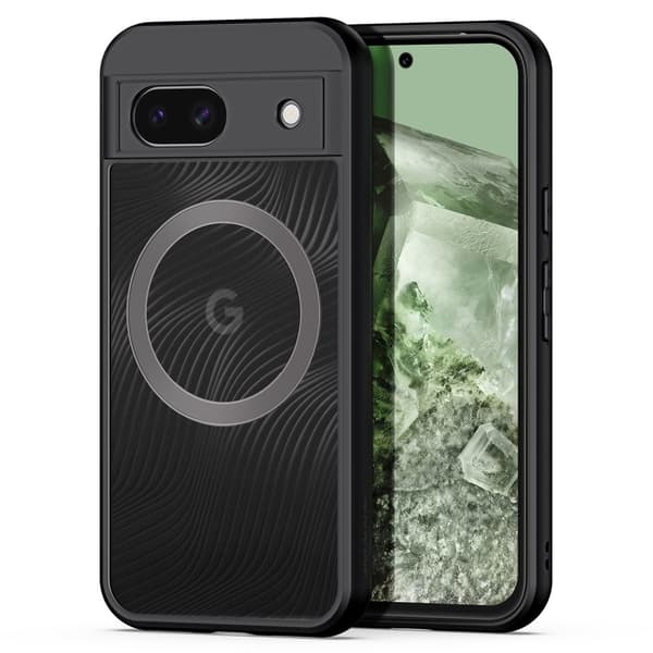 DUX DUCIS Google Pixel 8a Aimo Series Magnetic Ring Suojakuori - Musta