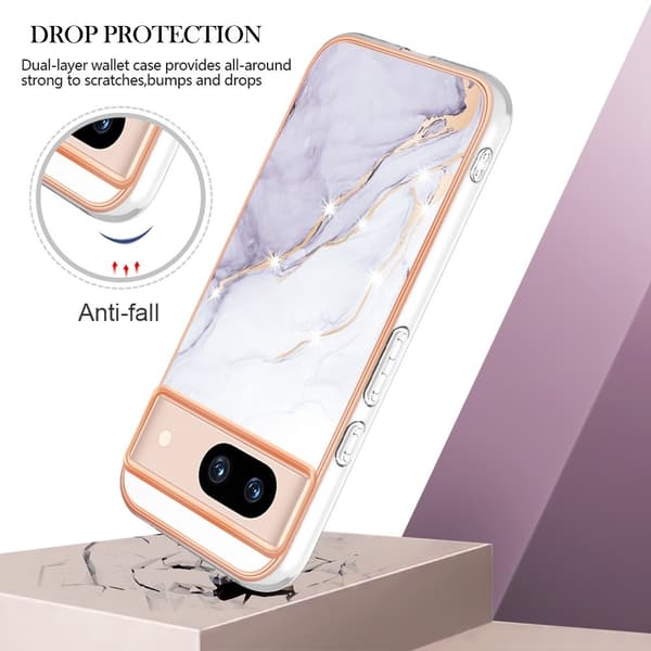 SKALO Google Pixel 8a Marmori TPU kuori - #2