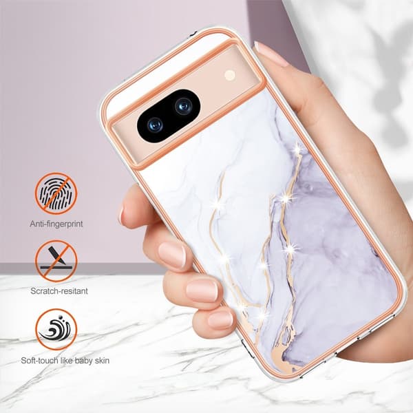 SKALO Google Pixel 8a Marmori TPU kuori - #2