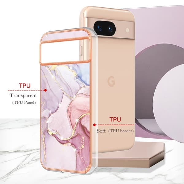 SKALO Google Pixel 8a Marmor TPU-cover - #3