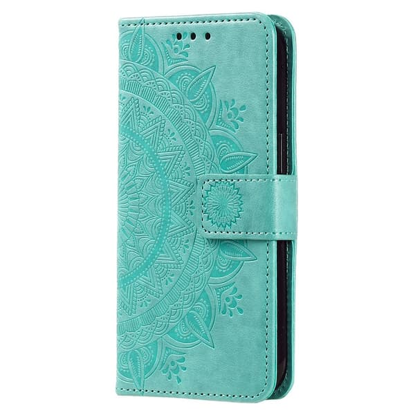 SKALO Google Pixel 8a Mandala lompakkokotelo - Turkoosi