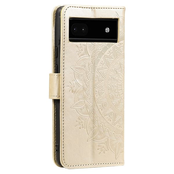 SKALO Google Pixel 8a Mandala Flip Cover - Guld
