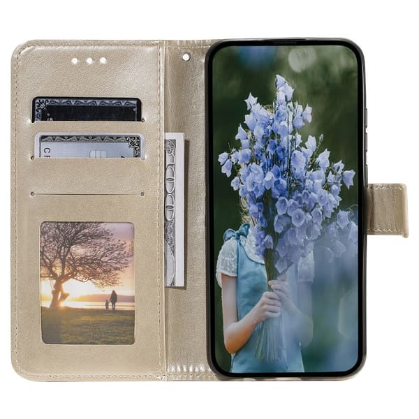 SKALO Google Pixel 8a Mandala Flip Cover - Guld