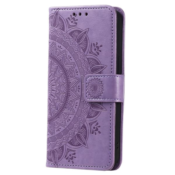 SKALO Google Pixel 8a Mandala lompakkokotelo - Violetti