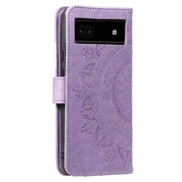 SKALO Google Pixel 8a Mandala lompakkokotelo - Violetti