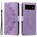 Pikkukuva 1 / 6: SKALO Google Pixel 8a Mandala lompakkokotelo - Violetti