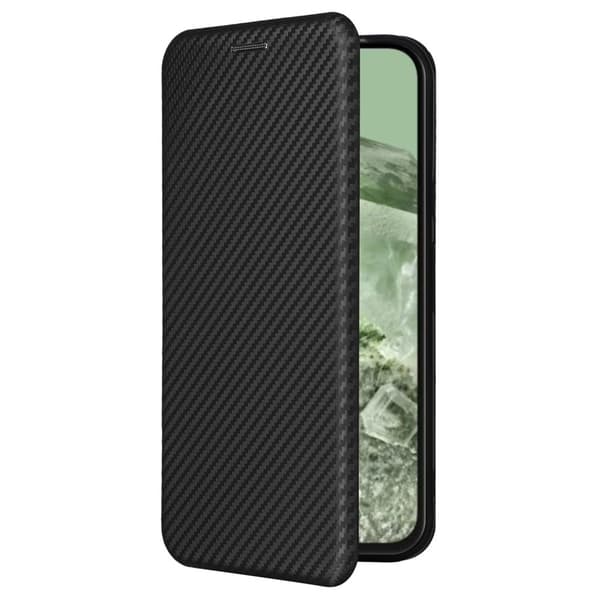 SKALO Google Pixel 8a Carbon Fiber Pungetui - Sort
