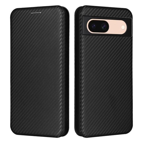 SKALO Google Pixel 8a Carbon Fiber Pungetui - Sort