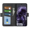 Miniatyrbillede 2 af 8: SKALO Google Pixel 8a Premium Wallet Flip Cover - Sort