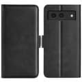 Miniatyrbillede 1 af 8: SKALO Google Pixel 8a Premium Wallet Flip Cover - Sort