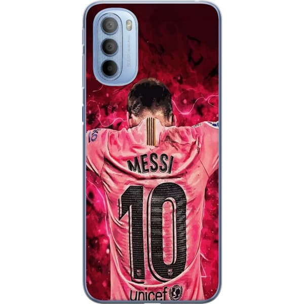 Motorola Moto G31 Genomskinligt Skal Messi