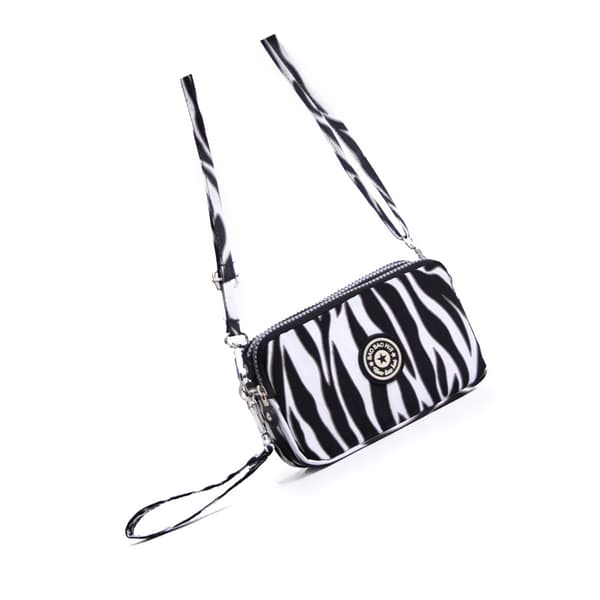 INF Allsidig multifunksjonell crossbody-mobiltelefonveske Black panther pattern