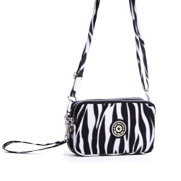 INF Allsidig multifunksjonell crossbody-mobiltelefonveske Black panther pattern