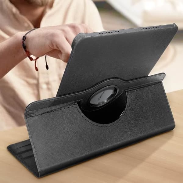Fodral för Honor Pad 9 Flip Folio Rotating 360 Support Stand Black