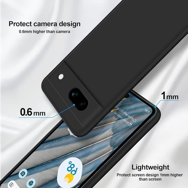 Google Pixel 7A matt svart etui