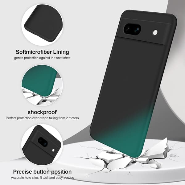 Google Pixel 7A matt svart etui