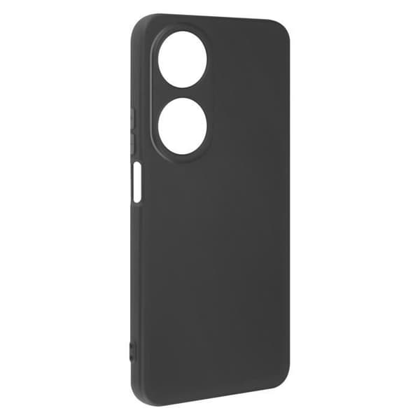 Fodral för Honor 90 Smart - AVIZAR - Halvstyv silikon - Soft-touch finish - Handledsrem ingår - Svart